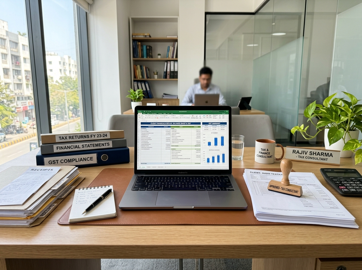 GST tax filing, financial balance sheet and company registrations